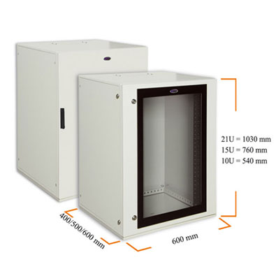 Armadio Rack - 19 Pollici - 6 U - Richiudibile - Fino A 60 Kg - Nero